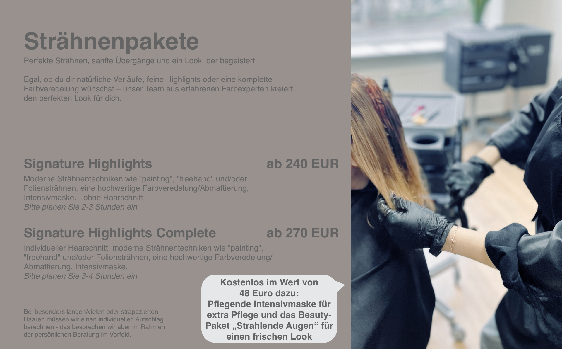 reisliste Friseur Più Bella – Exklusive Strähnenpakete und Balayage-Techniken für natürliche Farbergebnisse in Leinfelden-Echterdingen.
